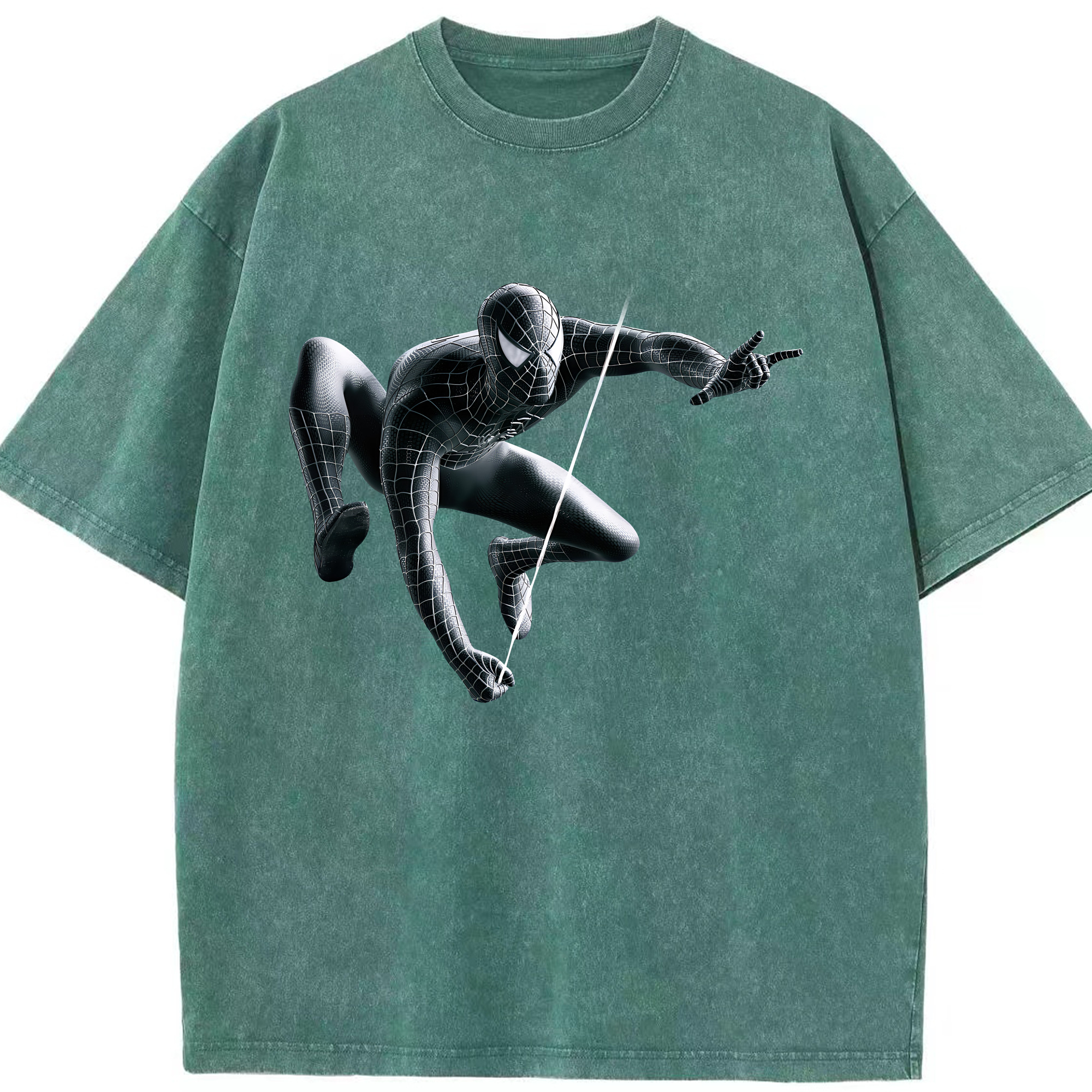 （画像用） Spider Man スパイダーマン 綿100% ヴィンテージ風 半袖Tシャツ（フロントプリント）